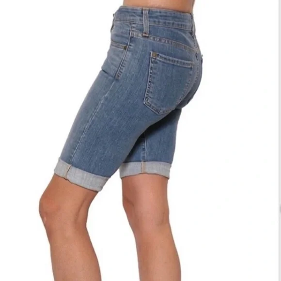 Vince Bermuda Jean Shorts in Caribbean Size 28 - Picture 3 of 8